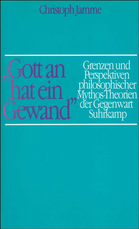 »Gott an hat ein Gewand«.