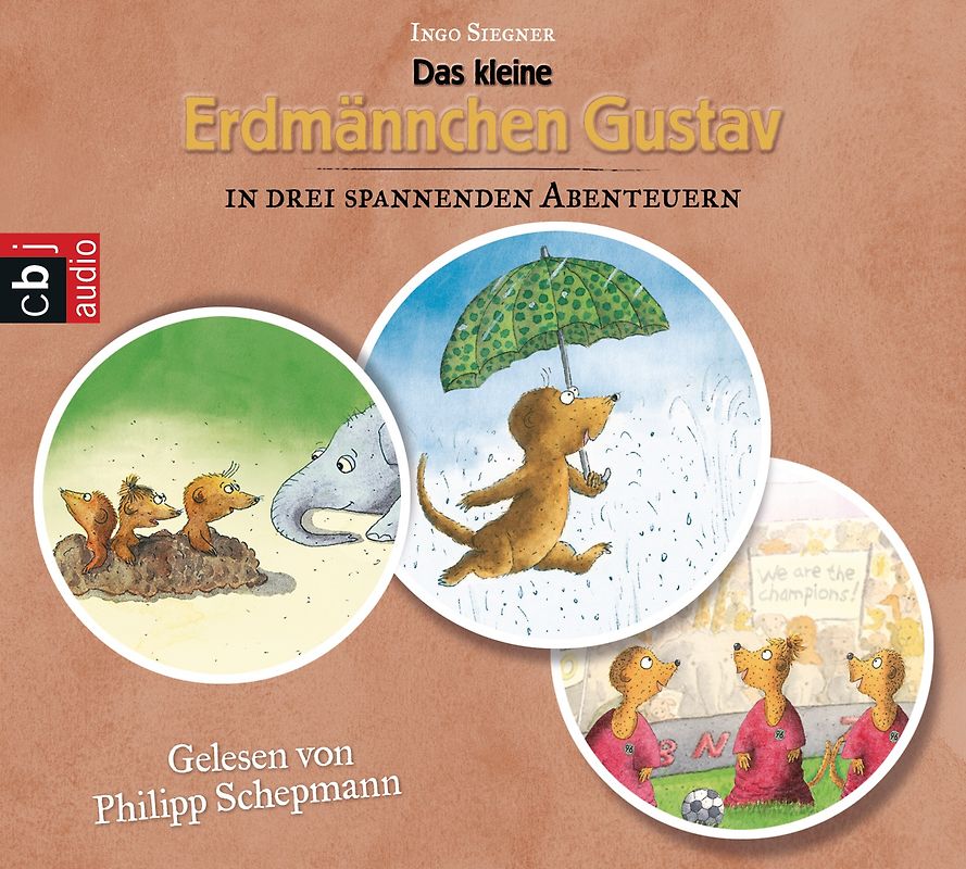 Das kleine Erdmännchen Gustav in drei spannenden Abenteuern