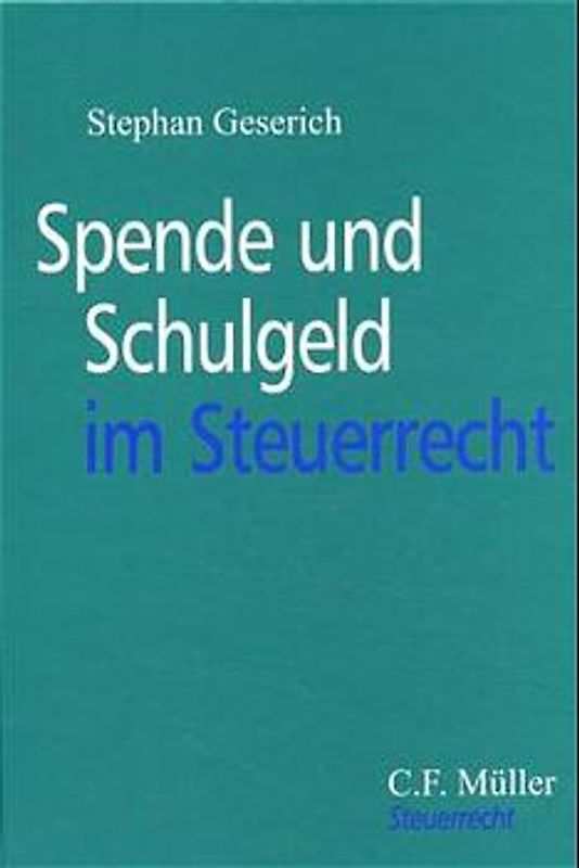 Spende und Schulgeld im Steuerrecht