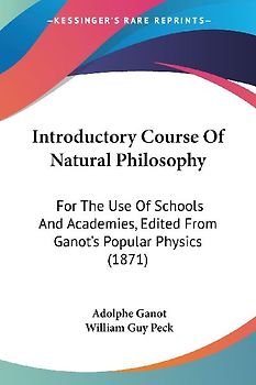 Introductory Course Of Natural Philosophy
