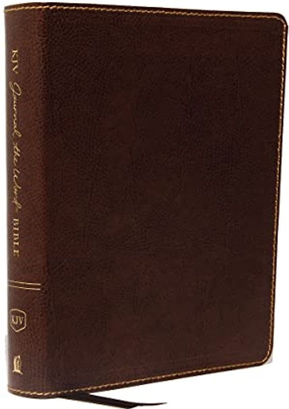 KJV, Journal the Word Bible, Bonded Leather, Brown, Red Letter Edition, Comfort Print