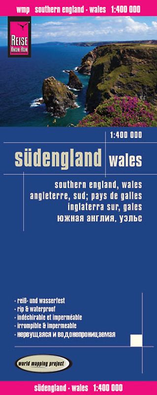 Reise Know-How Landkarte Südengland, Wales (1:400.000)