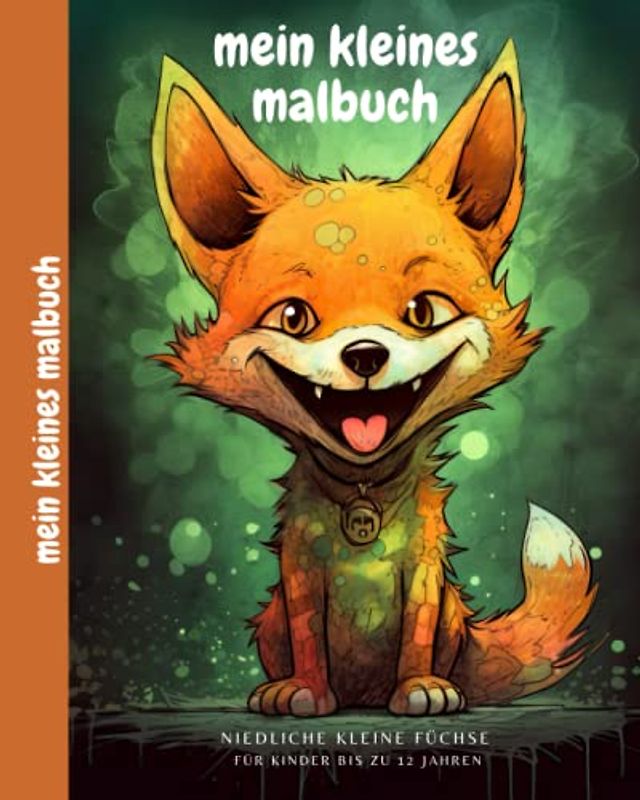 Fuchs Malbuch für Kinder bis zu 12 Jahren: Niedliche Kleine Füchse, 25 Süße Kleine Füchse zum Ausmalen, Mein Kleines Malbuch