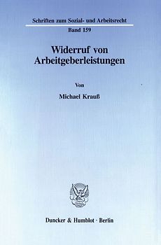 Widerruf von Arbeitgeberleistungen.