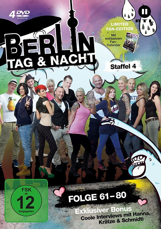Berlin Tag & Nacht - Staffel 4 - Folge 61-80 [Limited Fan Edition, 4 Discs] DVD