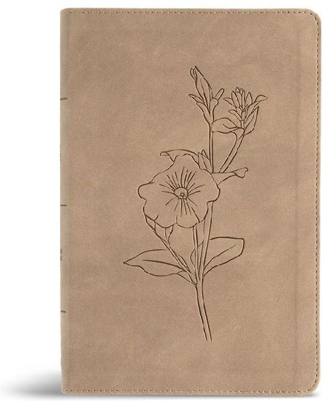 CSB Personal Size Giant Print Bible, Digital Study Edition, Earth Suedesoft Leathertouch