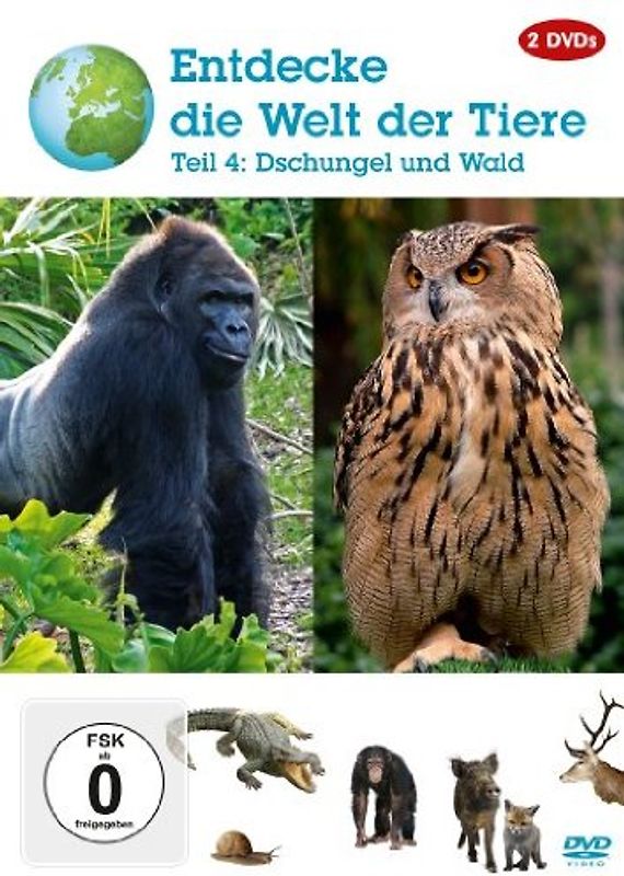 Entdecke die Welt der Tiere 4: Dschungel & Wald DVD