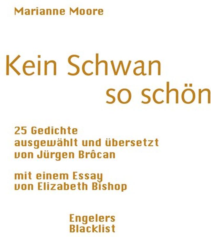 Kein Schwan so schön