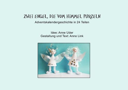 Zwei Engel, die vom Himmel purzeln