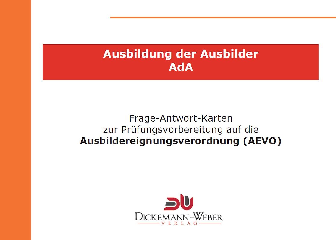 Frage-und-Antwort-Karten für die Ausbildung der Ausbilder (AdA / AEVO)