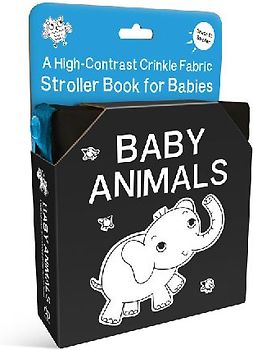Baby Animals: A High-Contrast Crinkle Fabric Stroller Book for Babies