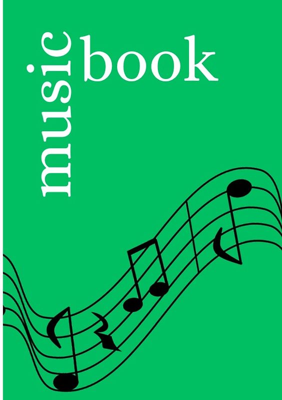 Music Book: DIN A5 Staff Book | 300 Pages with 12 Staves / Systems per Sheet | Paper 90g/m²