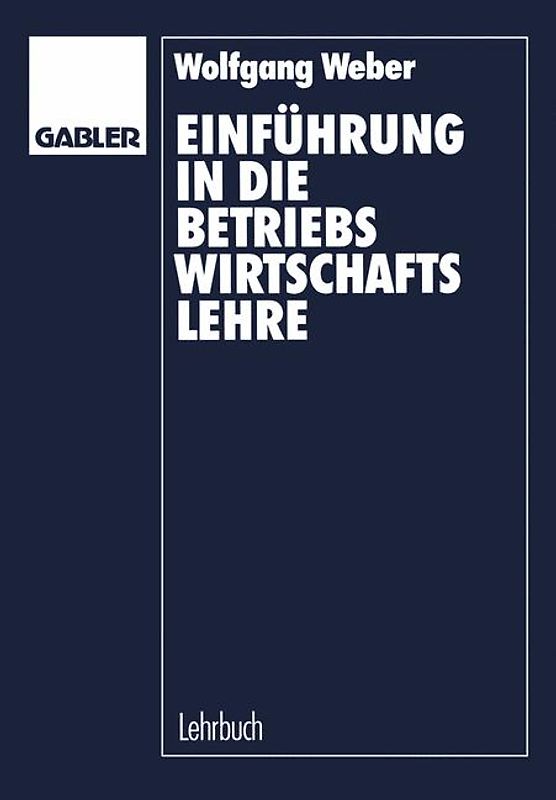 Einführung in die Betriebswirtschaftslehre
