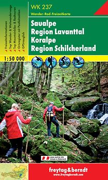 Saualpe, Wander-, Rad- und Freizeitkarte 1:50.000, freytag & berndt, WK 237