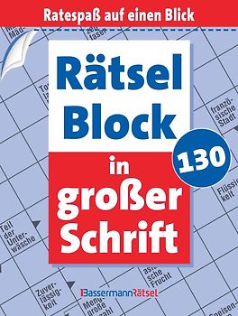 Rätselblock in großer Schrift 130 (5 Exemplare à 2,99 €)