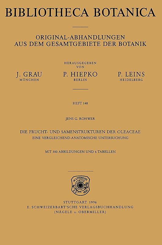 Die Frucht- und Samenstrukturen der Oleaceae