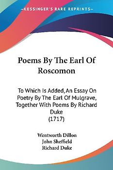 Poems By The Earl Of Roscomon