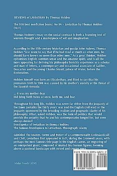 Leviathan - THE MATTER, FORME, & POWER OF A COMMON-WEALTH ECCLESIASTICAL AND CIVILL: The 100 best nonfiction books: No 94 - Leviathan by Thomas Hobbes (1651)