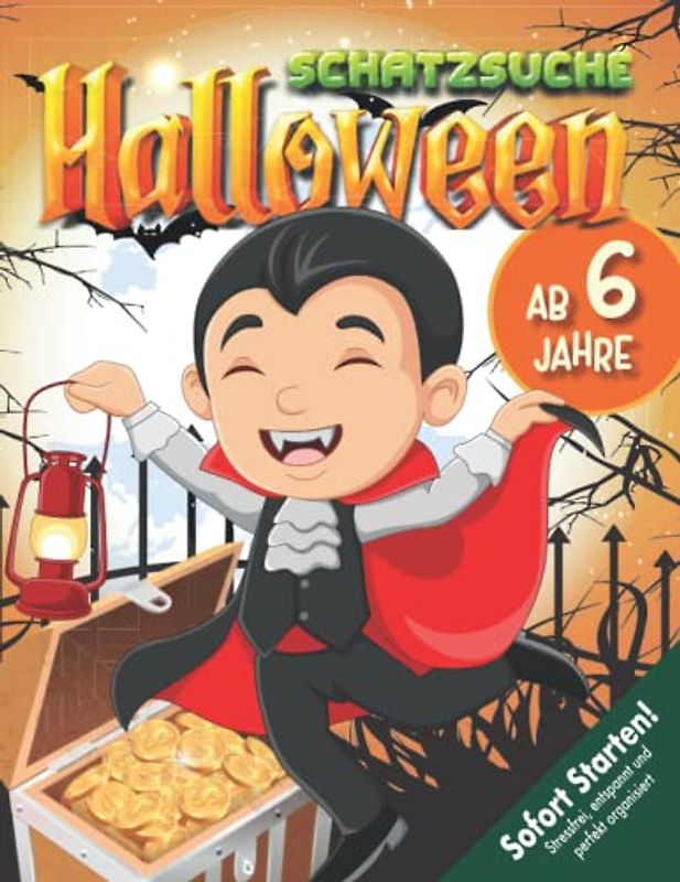 Halloween Schatzsuche ab 6 Jahre: Kreativ geplante Schnitzeljagd mit allen Materialien, Spurensuche, um den Schatz zu finden & den Dieb zu überführen. (Bravo Schatzsuche)