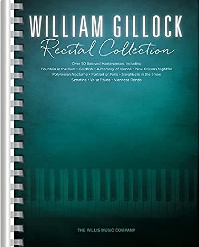 William Gillock Recital Collection: Intermediate to Advanced Level - Piano Sheet Music Book with Ove