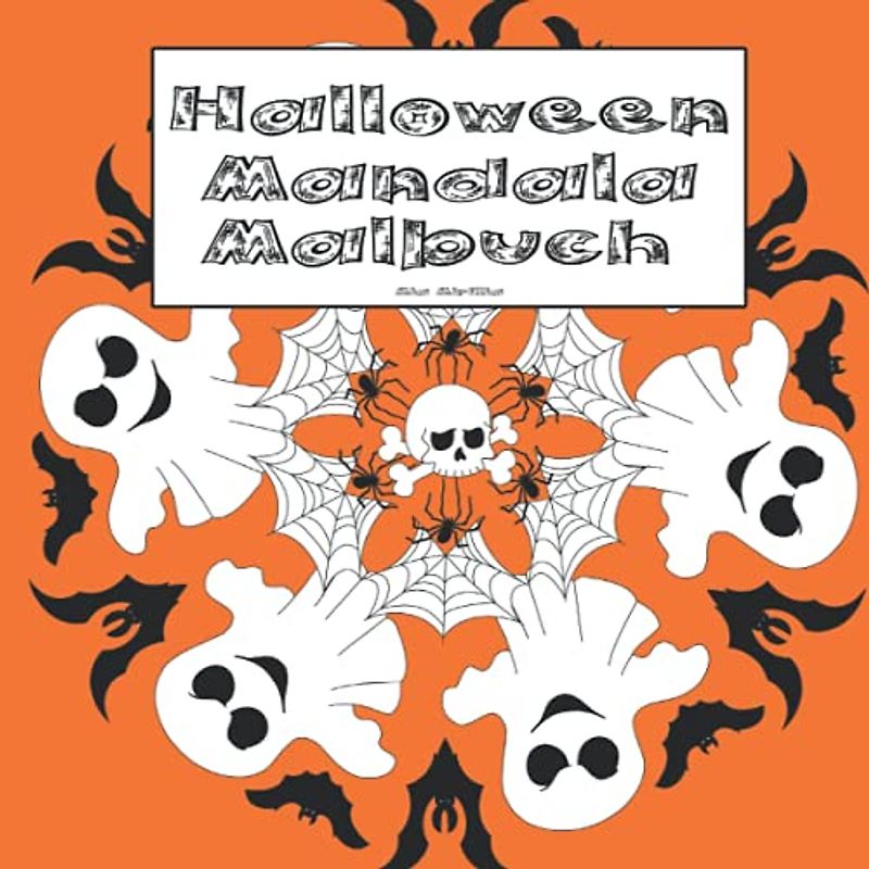 Halloween Mandala Malbuch: 50 schaurig-schöne Motive zum Ausmalen für Jungs und Mädchen