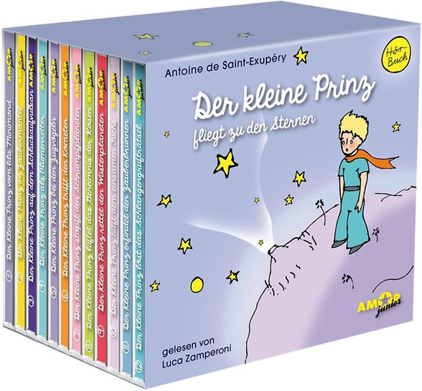Der kleine Prinz fliegt zu den Sternen, 12er CD-Box (Folgen 1 bis 12) gelesen von Luca Zamperoni