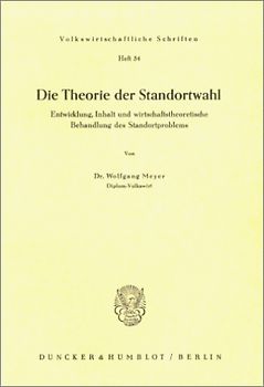 Die Theorie der Standortwahl.