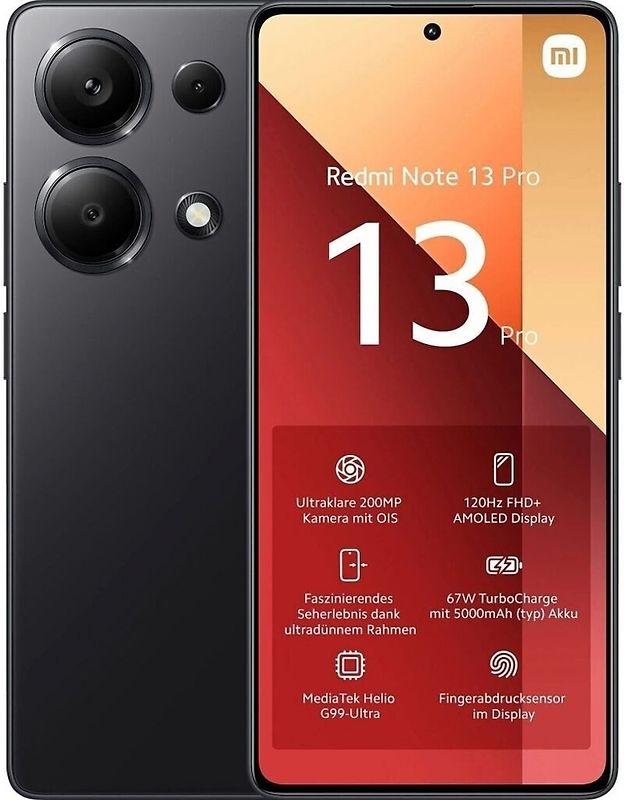 Xiaomi Redmi Note 13 Pro Dual SIM 256GB midnight black