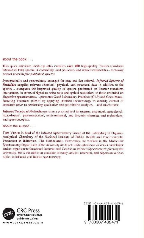 Infrared Spectra of Pesticides