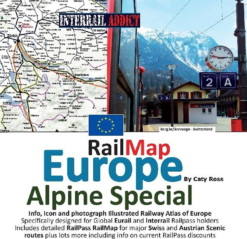 Rail Map Europe - Alpine Special