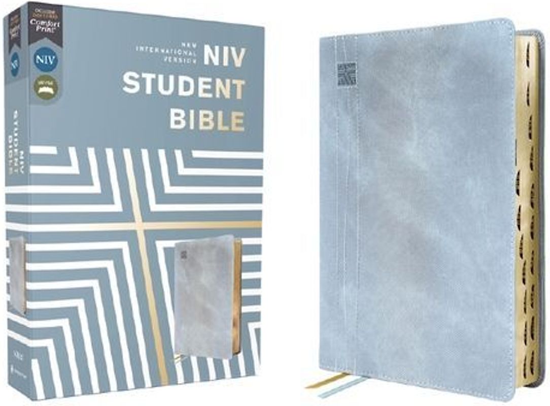 Niv, Student Bible, Leathersoft, Teal, Thumb Indexed, Comfort Print