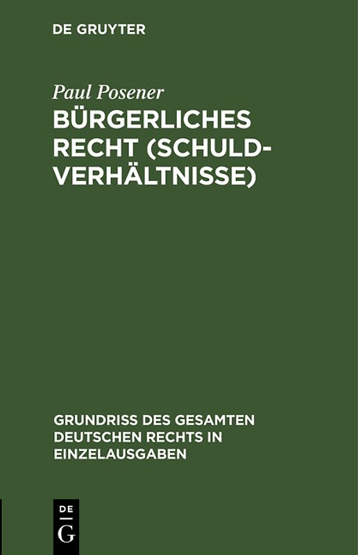 Bürgerliches Recht (Schuldverhältnisse)