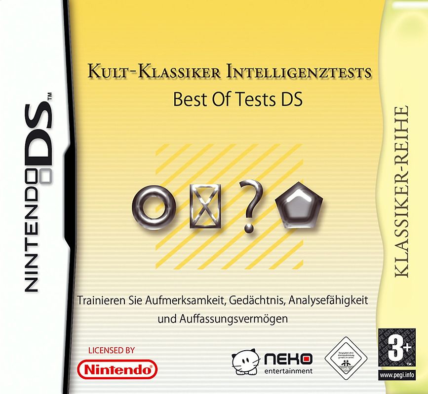 Kult-Klassiker Intelligenztests Nintendo DS