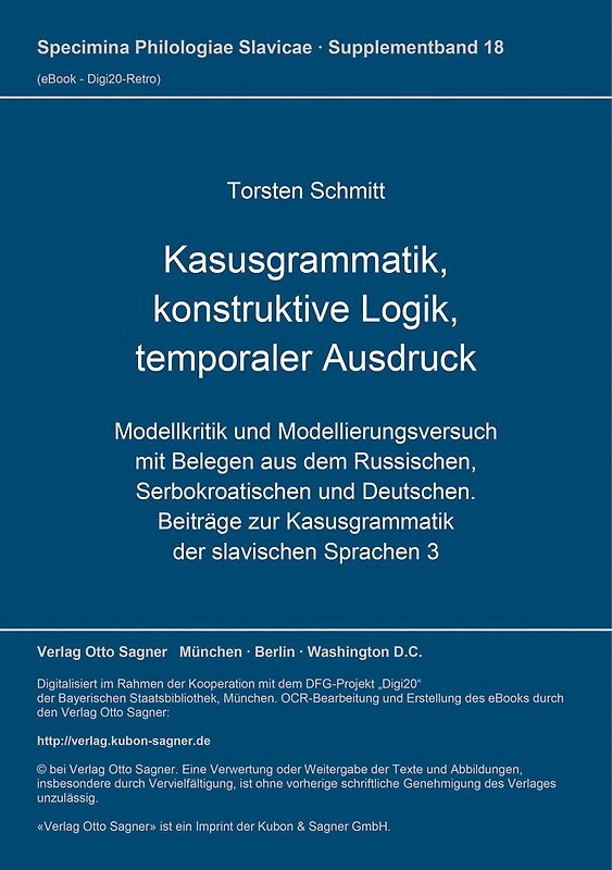 Kasusgrammatik, konstruktive Logik, temporaler Ausdruck