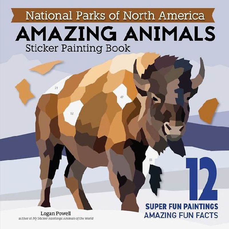 National Parks of North America Amazing Animals Sticker Painting Book