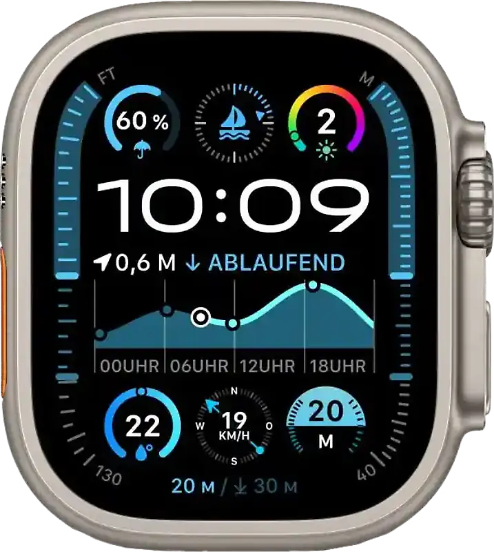 Apple Watch Ultra 2 49 mm Cassa in Titanio naturale [Wi-Fi + Cellulare]