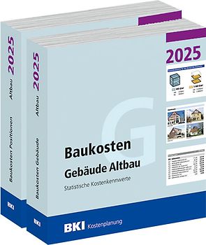 BKI Baukosten Gebäude + Positionen Altbau 2025
