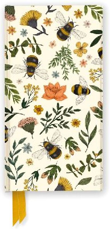 Jade Mosinski: Garden Bees (Foiled Slimline Journal)