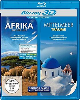 Afrika aus der Luft/Mittelmeerträume 3D 3D Blu-ray Disc