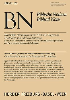 Citations and Allusions in Pentateuchal Traditions