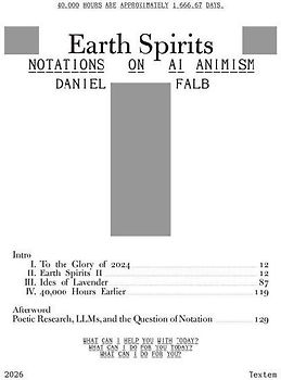 Earth Spirits. Notations on AI Animism