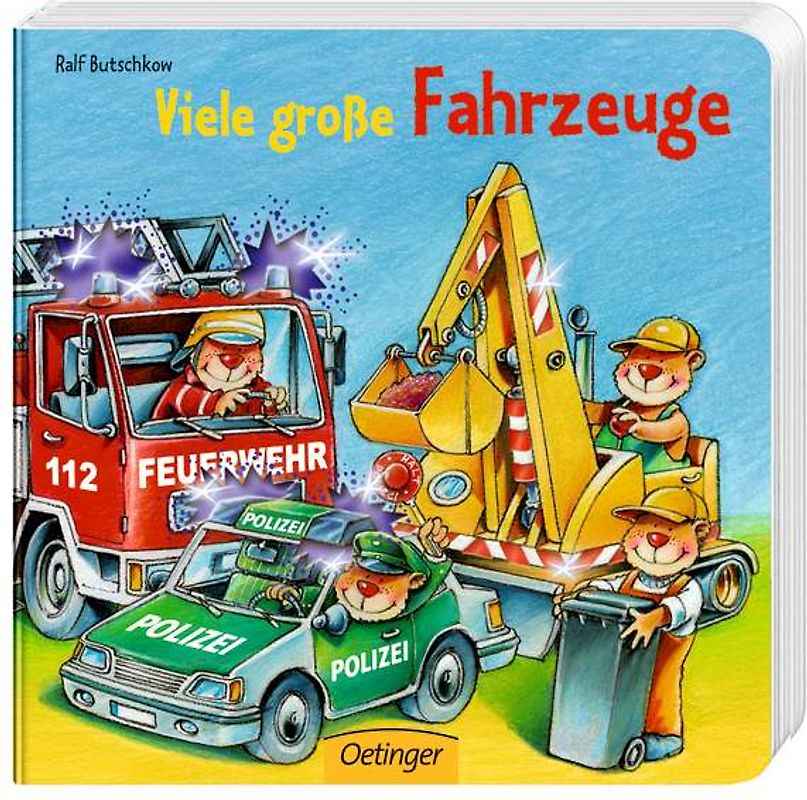 Viele große Fahrzeuge