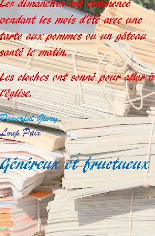 Généreux et fructueux