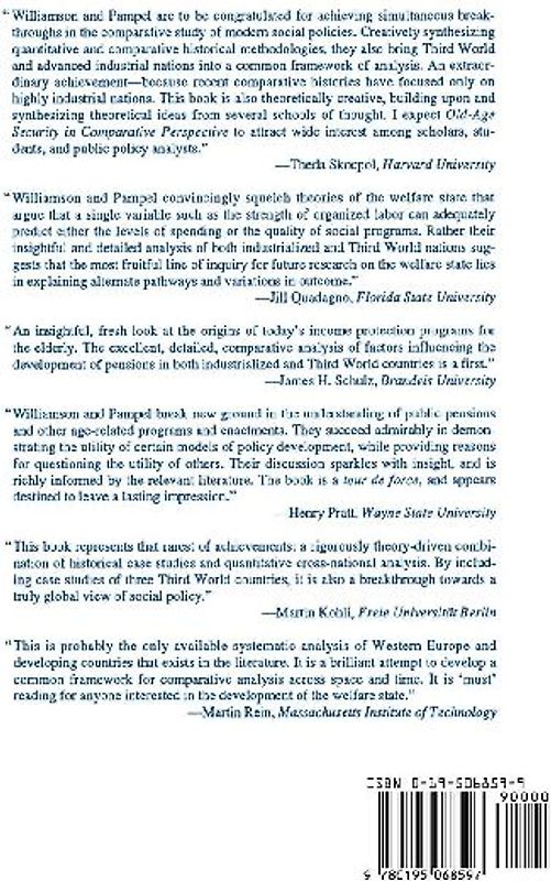 Old-Age Security in Comparative Perspective