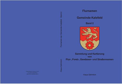 Flurnamen Gemeinde Kalefeld Band II