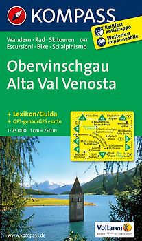 KOMPASS Wanderkarte Obervinschgau - Alta Val Venosta