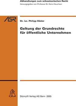 Geltung der Grundrechte für öffentliche Unternehmen