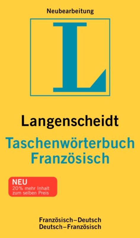Langenscheidt Taschenwörterbücher. Französisch-Deutsch /Deutsch-Französisch