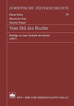 Vom Stil des Rechts