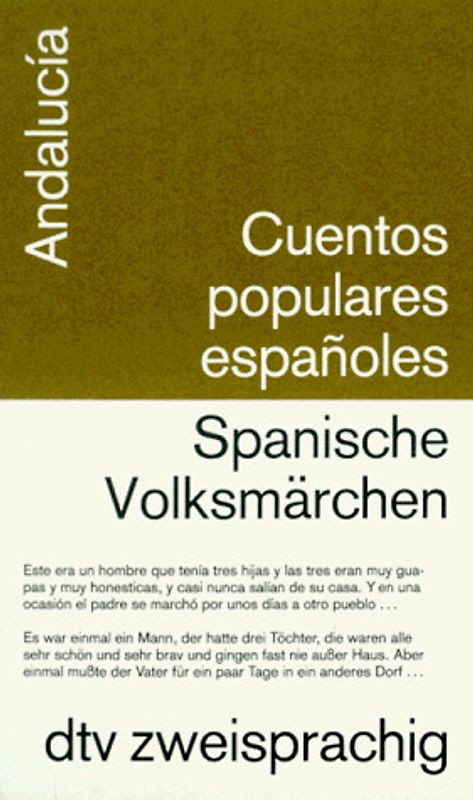 Cuentos Populares. Anadalucia /Spanische Volksmärchen. Andalusien. Span./Dt.